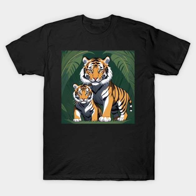 Beautiful Royal Bengal Tigers T-Shirt by Spaceboyishere